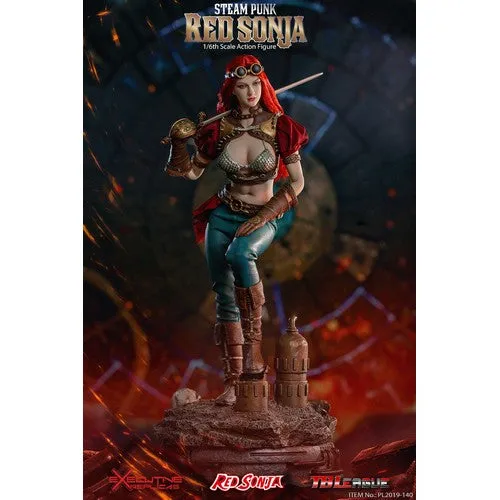 1:6 Steam Punk Red Sonja Female DELUXE Figure Phicen TBLeague