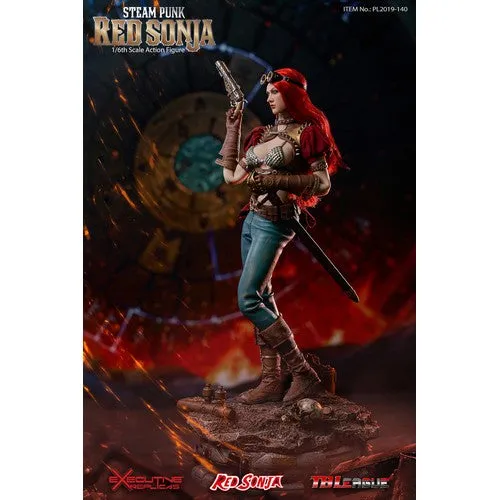 1:6 Steam Punk Red Sonja Female DELUXE Figure Phicen TBLeague