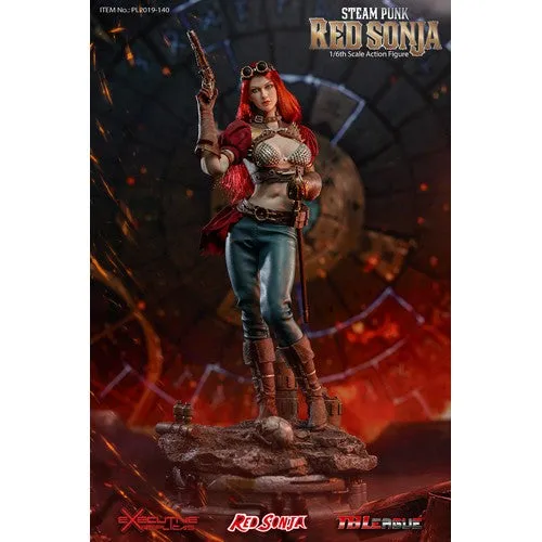 1:6 Steam Punk Red Sonja Female DELUXE Figure Phicen TBLeague