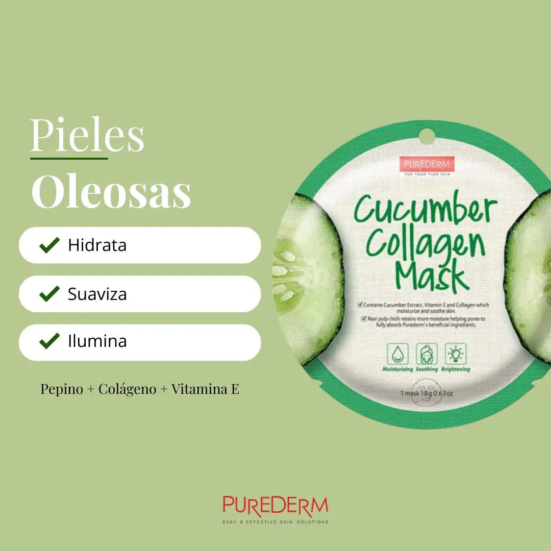 Amirose Purederm Cucumber Collagen Mask