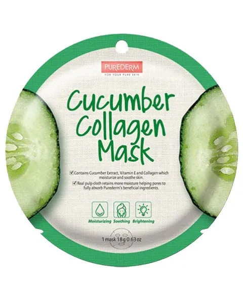 Amirose Purederm Cucumber Collagen Mask