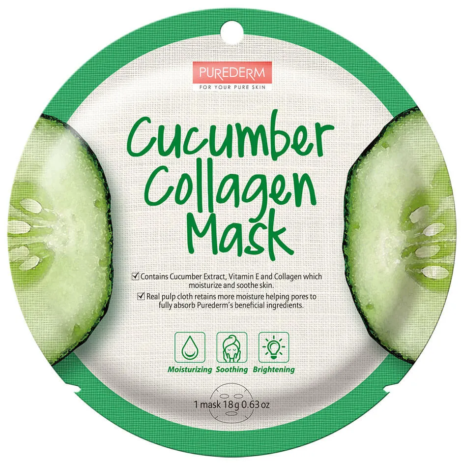 Amirose Purederm Cucumber Collagen Mask