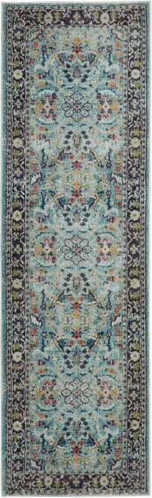 Ankara Global ANR14 Teal/Multicolor Rug