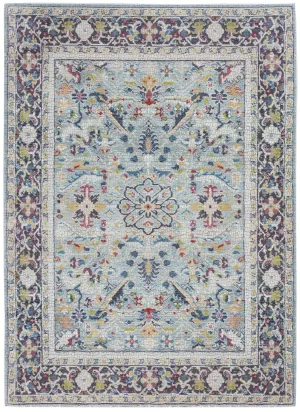 Ankara Global ANR14 Teal/Multicolor Rug