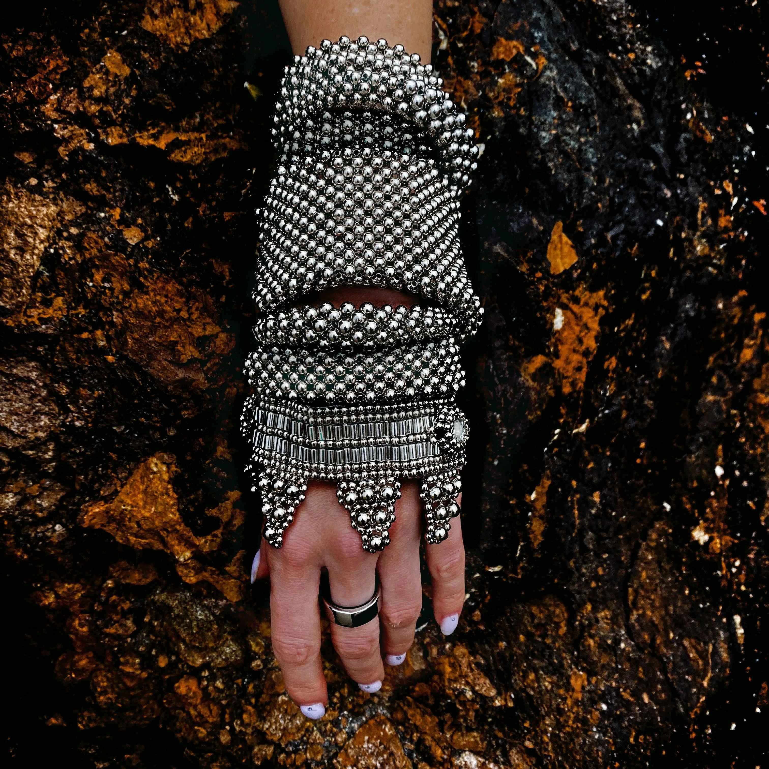 Artemisia Wide Supple Cuff in Silver