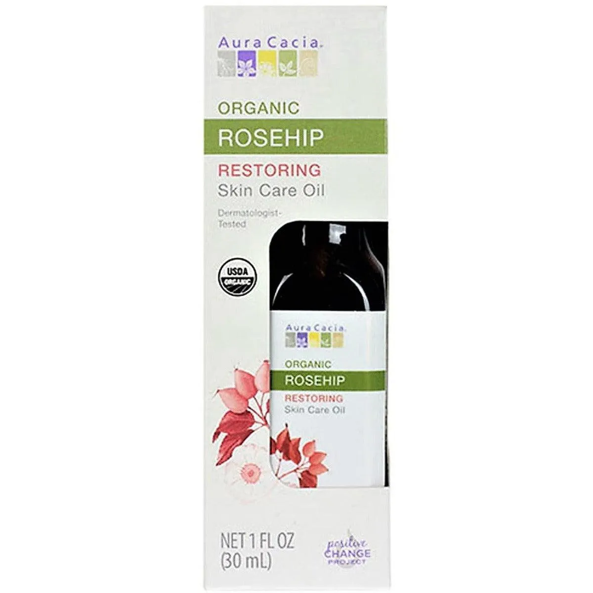 Aura Cacia Organic  Rosehip Oil  Restoring 30ML