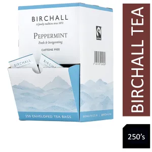 Birchall Peppermint Fairtrade Tea Envelopes 250's