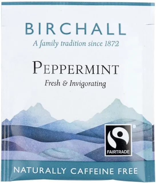 Birchall Peppermint Fairtrade Tea Envelopes 250's