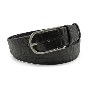 Black Supple Vintage Mock Croc Belt