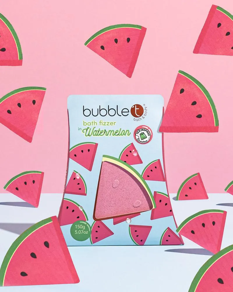 Bubble T Fruitea Edition Fizzing Watermelon Bath Bomb 150g