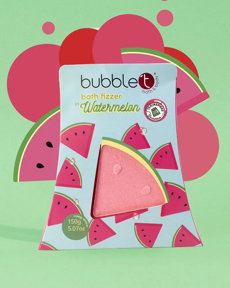 Bubble T Fruitea Edition Fizzing Watermelon Bath Bomb 150g