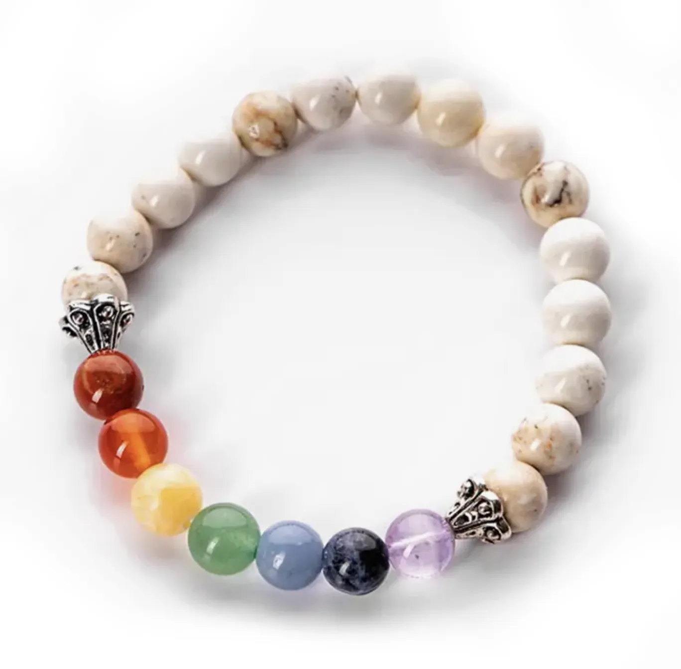 CALM - Chakra balance Howlite Bracelet