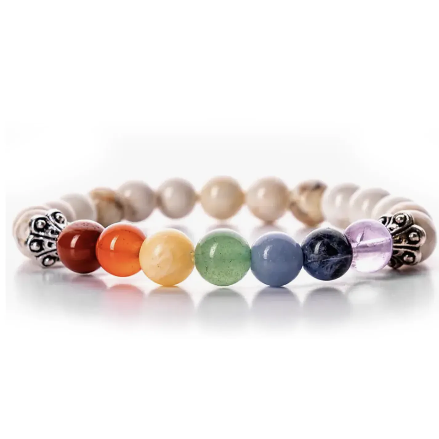 CALM - Chakra balance Howlite Bracelet