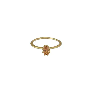 Dora Ring in Peach