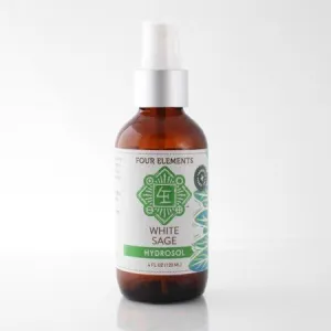 Four Elements Organic Herbals White Sage Hydrosol 4 oz Spray