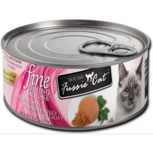 Fussie Cat Fine Dining Mousse Sardine With Pumpkin Wet Cat Food, 2.47-oz