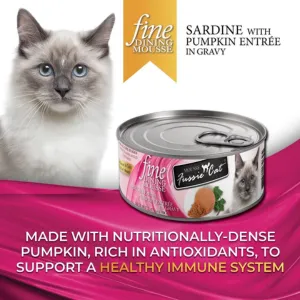 Fussie Cat Fine Dining Mousse Sardine With Pumpkin Wet Cat Food, 2.47-oz