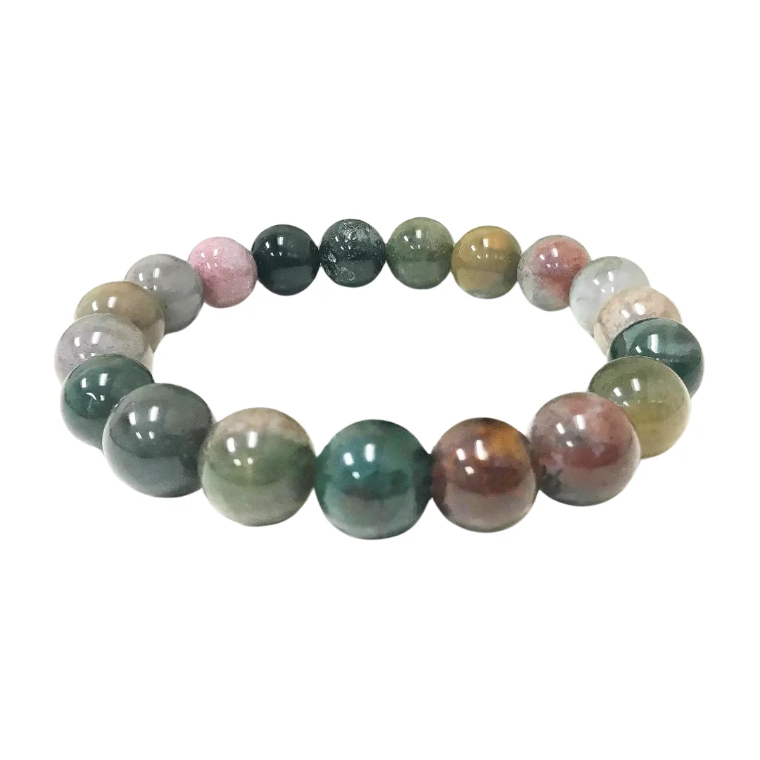 Indian Agate Crystal Bracelet - Decision Making | Strength | Grounding