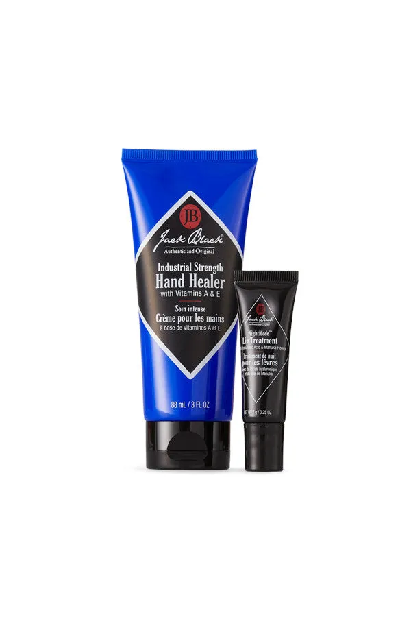 Jack Black The Night Squad Duo - Industrial Strength Hand Healer & NightMode Lip Treatment