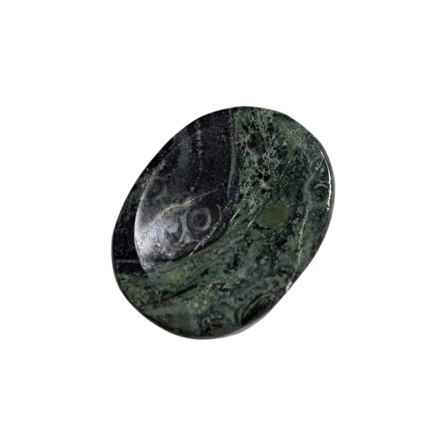 Kambaba Jasper Worry Stone – Calming Crystal for Peace, Stability & Grounding