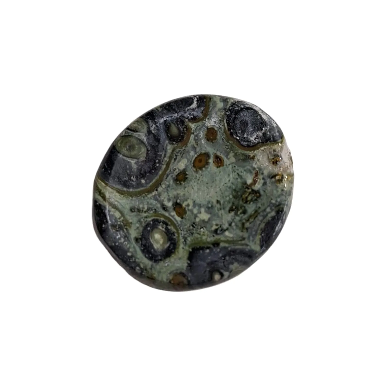 Kambaba Jasper Worry Stone – Calming Crystal for Peace, Stability & Grounding