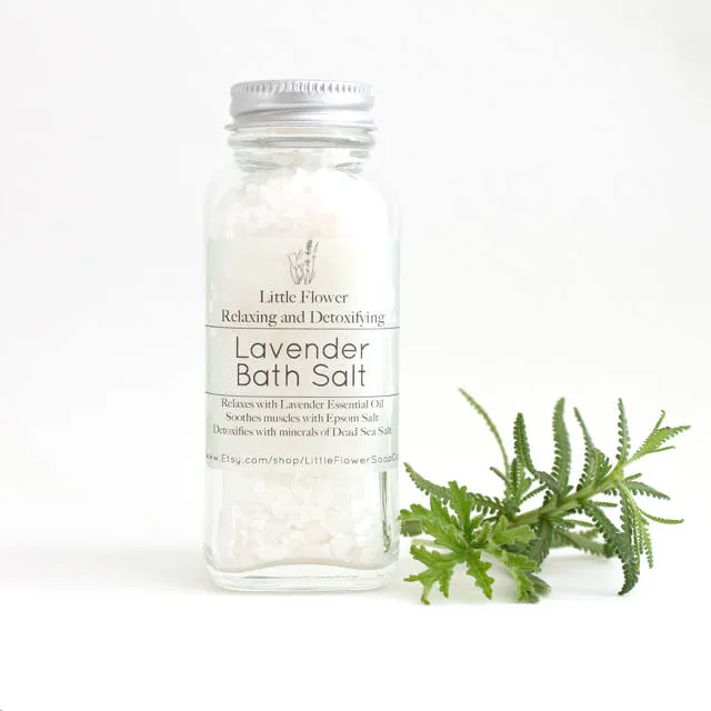 Lavender Citrus Bath Salt with Rose Petals