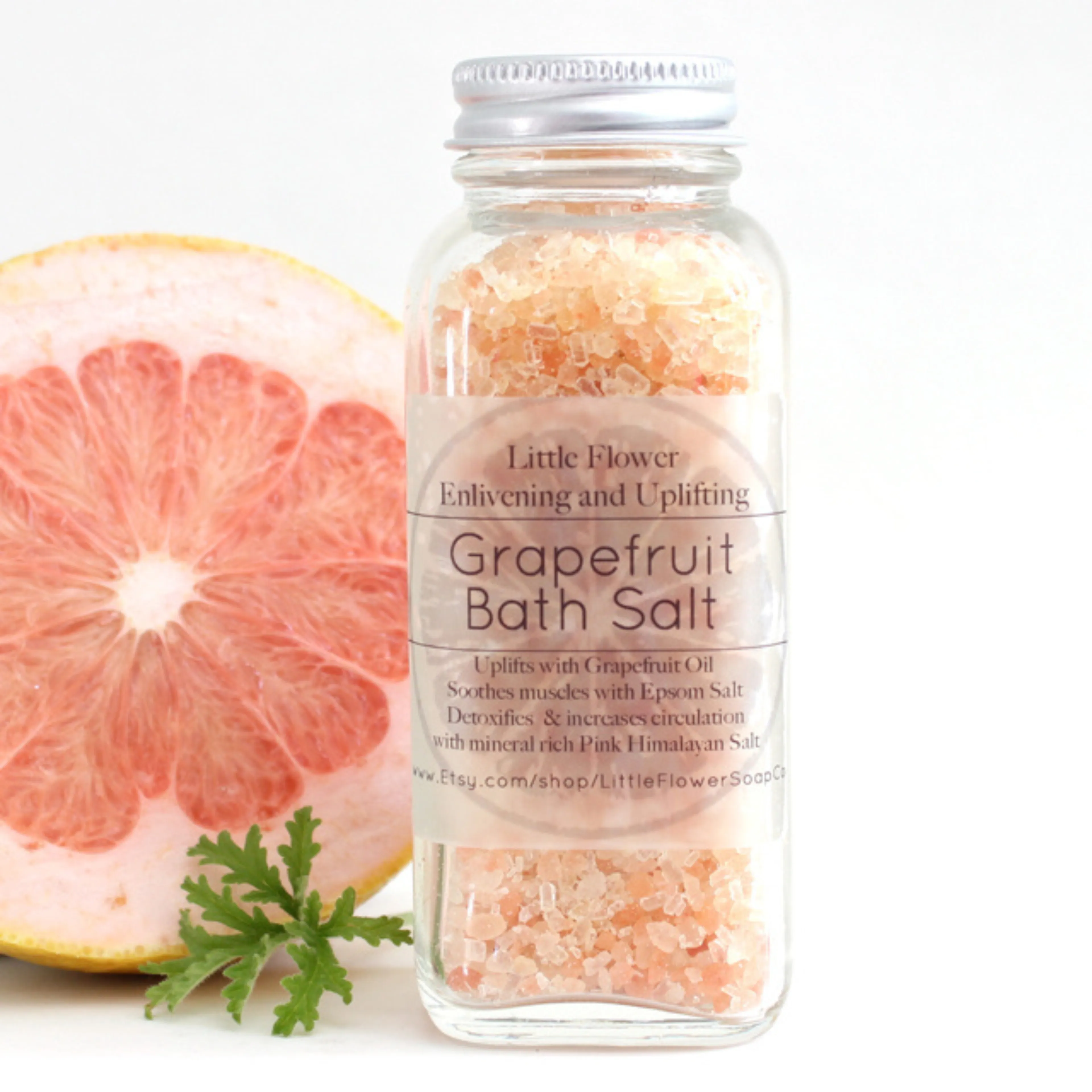 Lavender Citrus Bath Salt with Rose Petals