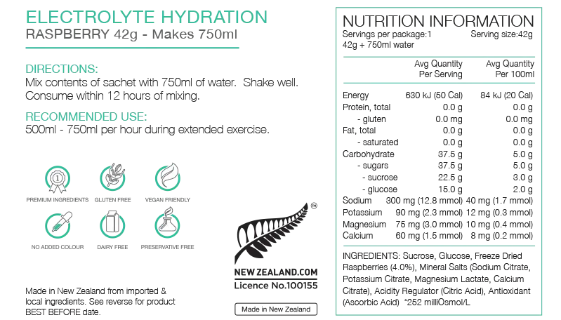 Pure Sports Electrolyte Sachets