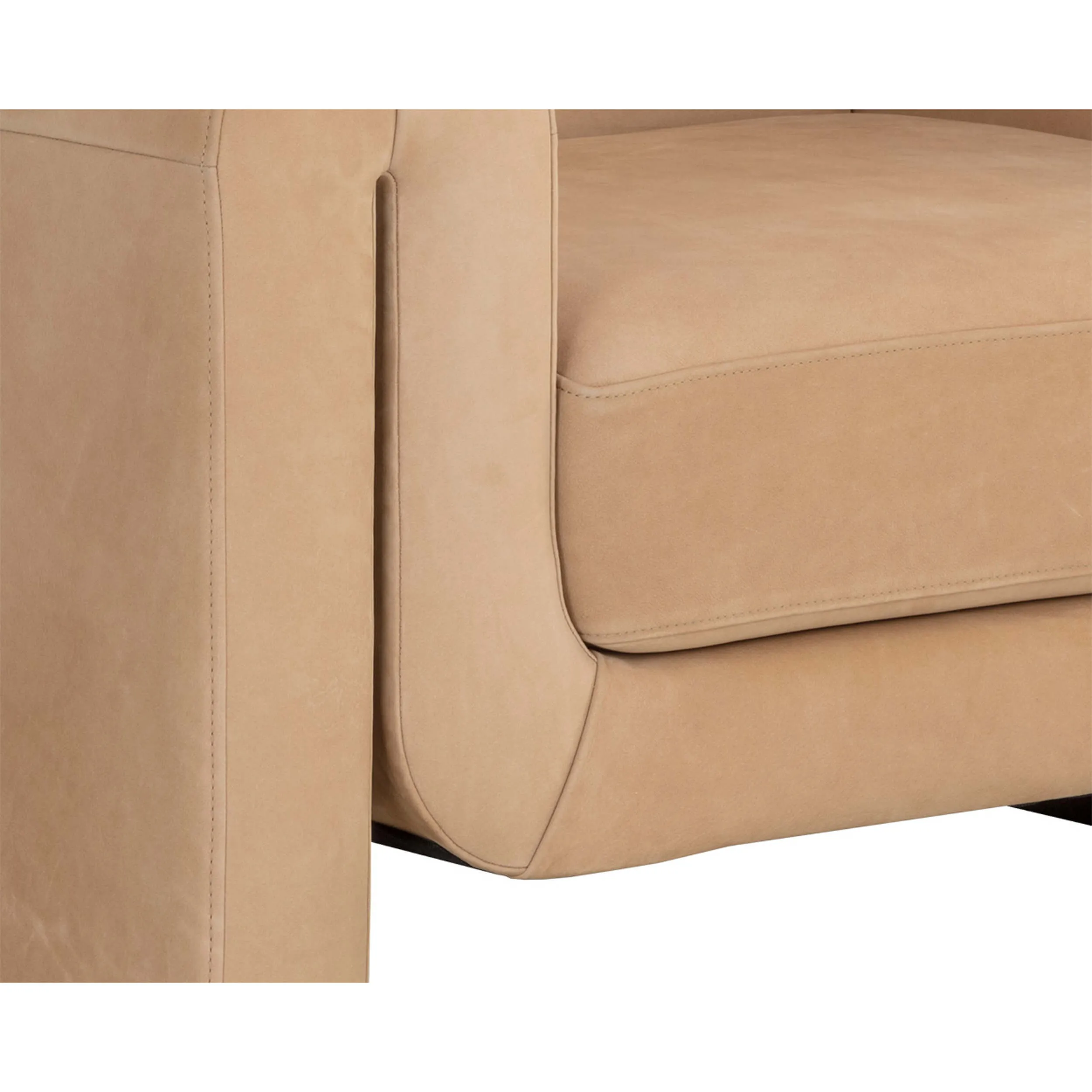 Romer Leather Chair, Nubuck Tan