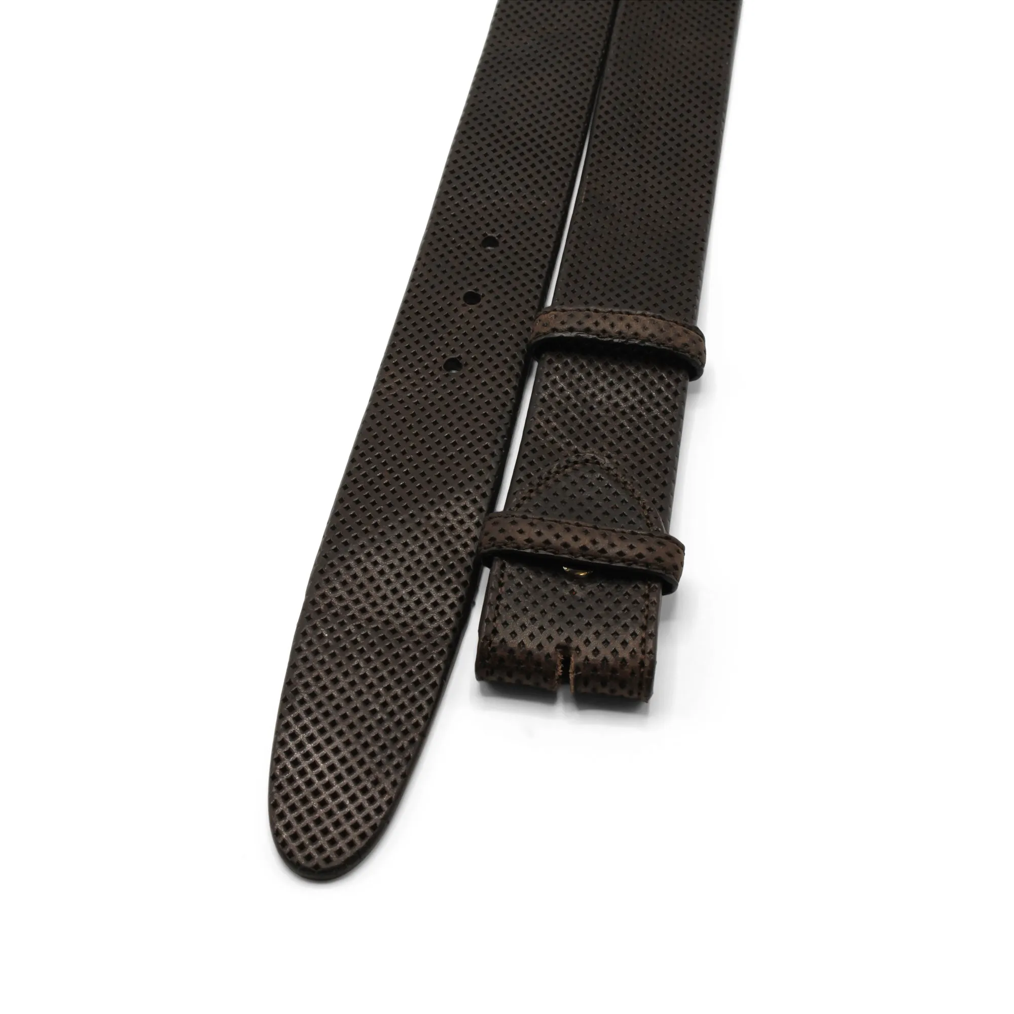 Supple Perforated Vintage Feel Belt Strap