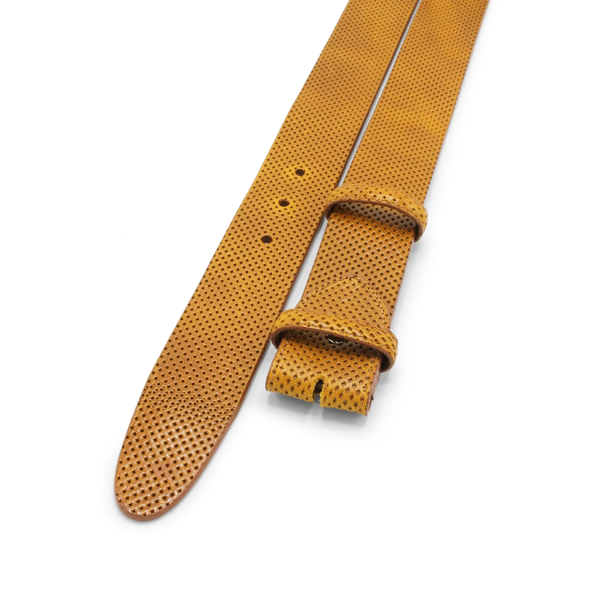 Supple Perforated Vintage Feel Belt Strap