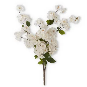 White Peach Blossom Bush - 25 inches